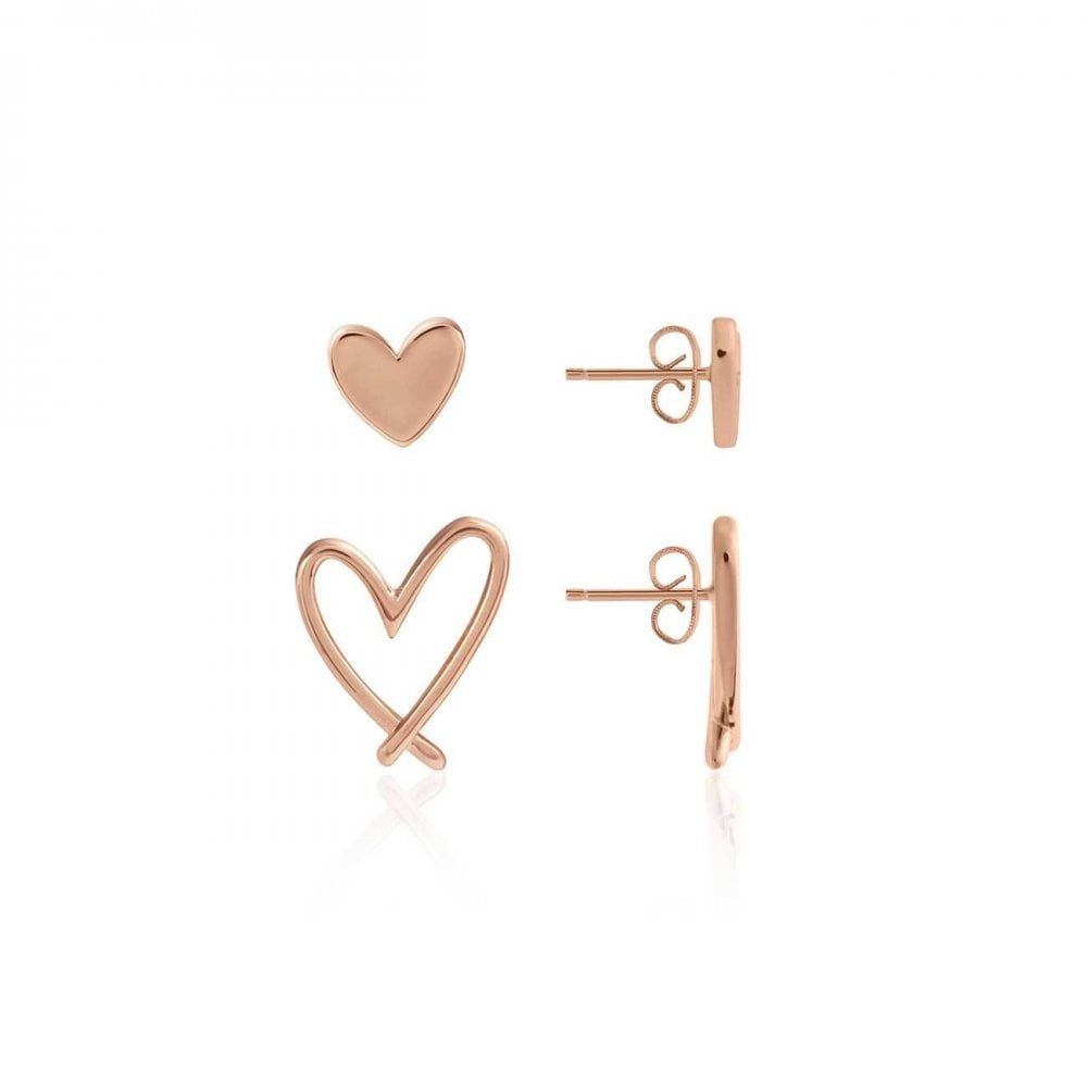 Florrie | Rose Gold | Heart Stud | Earrings