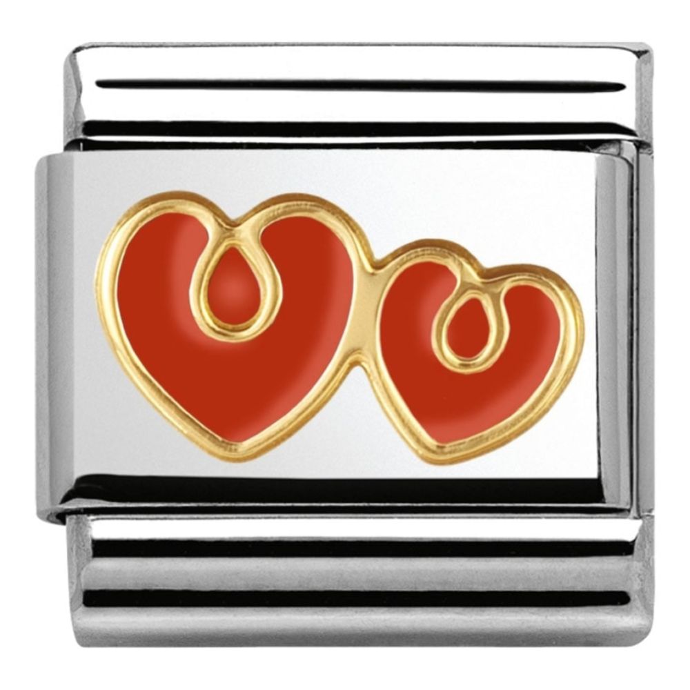 Classic Red Double Hearts Link