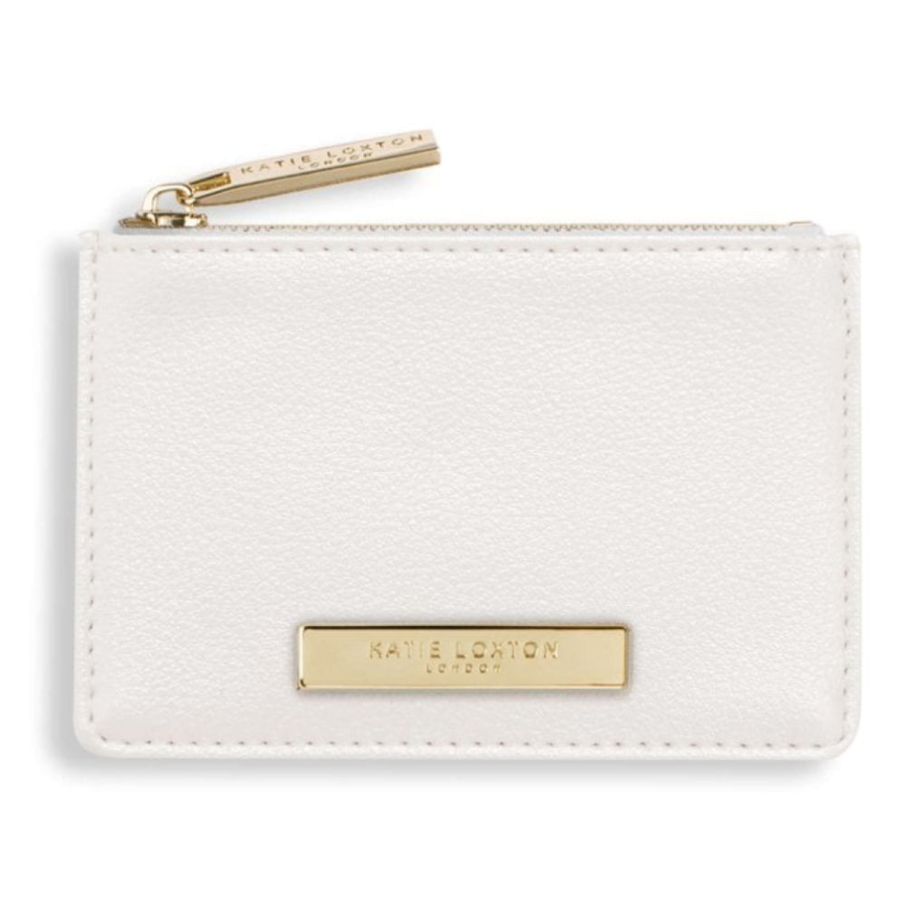 ALISE CARD HOLDER - Metallic White - 7.7x10.7x1.3cm
