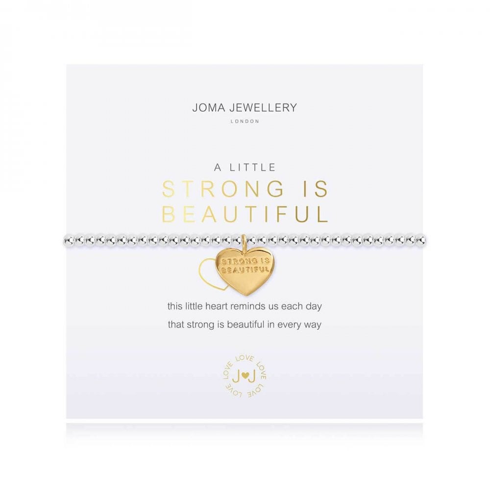 A Little | Strong Is Beautiful | Silver | Bracelet | 17.5cm Stretch