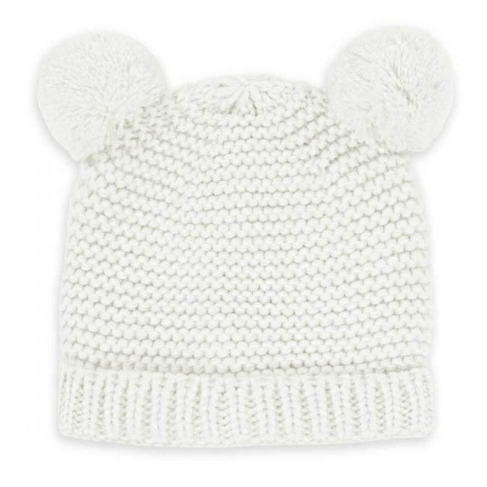 Baby Hat and Mittens Set 0-6 Months | White