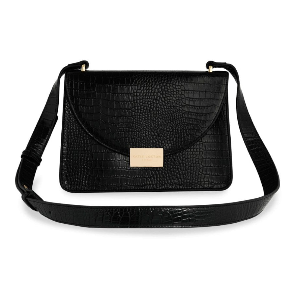 CELINE CROC CROSS BODY - Black - 19.4x27.5x8cm