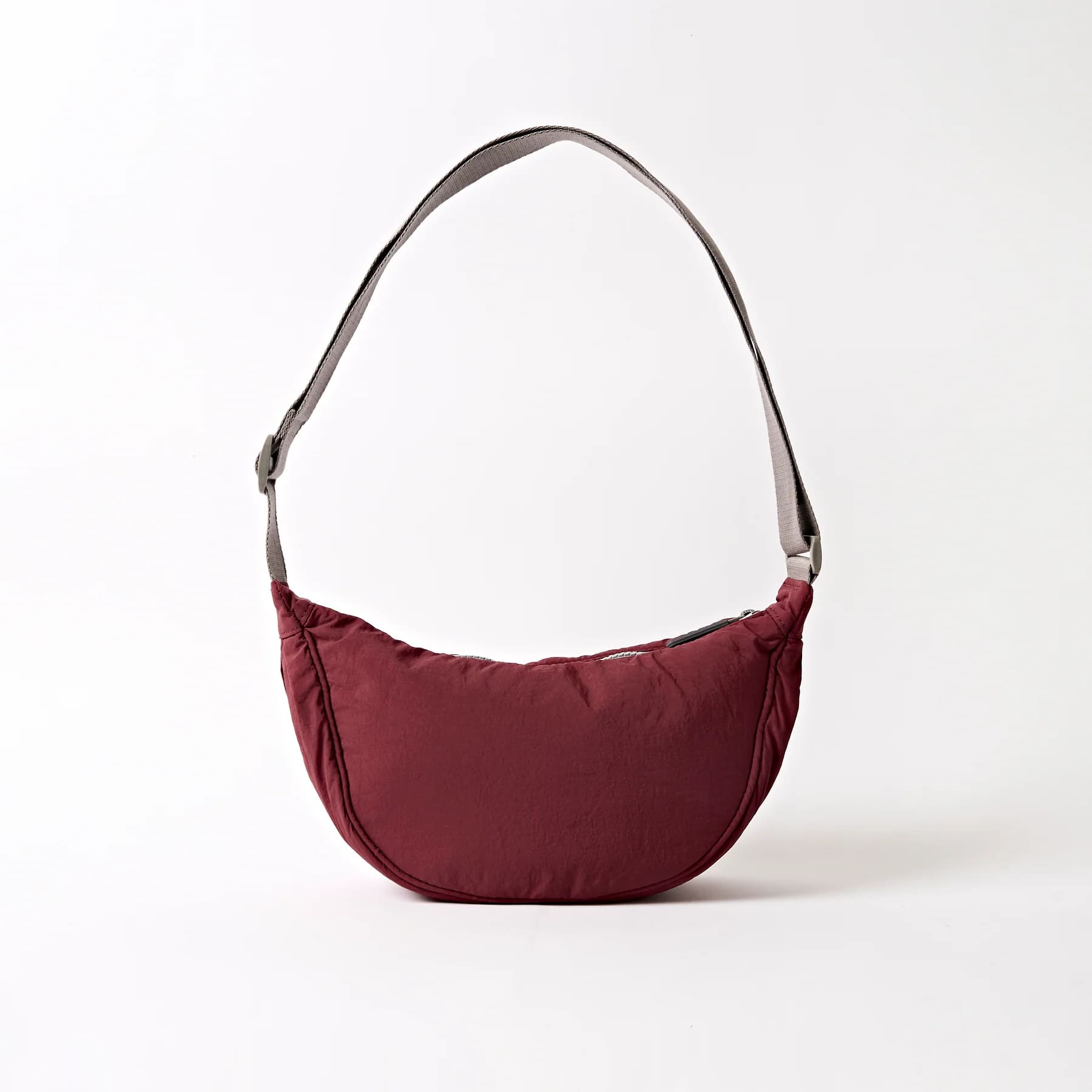 Farringdon Bordeaux Taslon Half Moon Bag