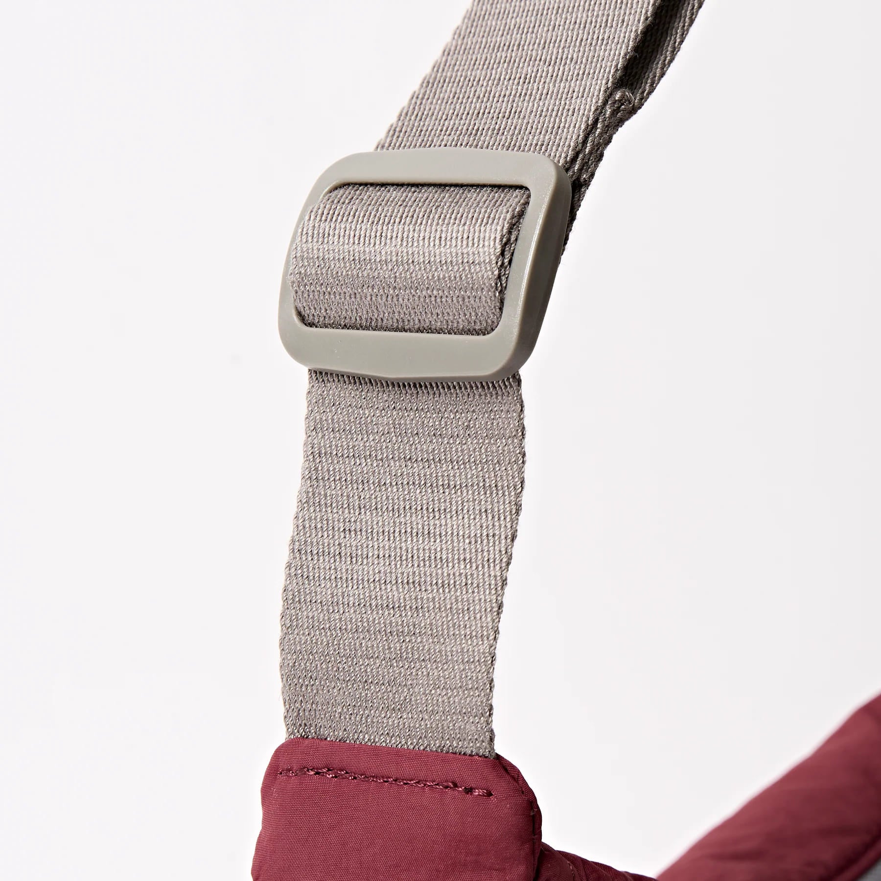 Farringdon Bordeaux Taslon Half Moon Bag