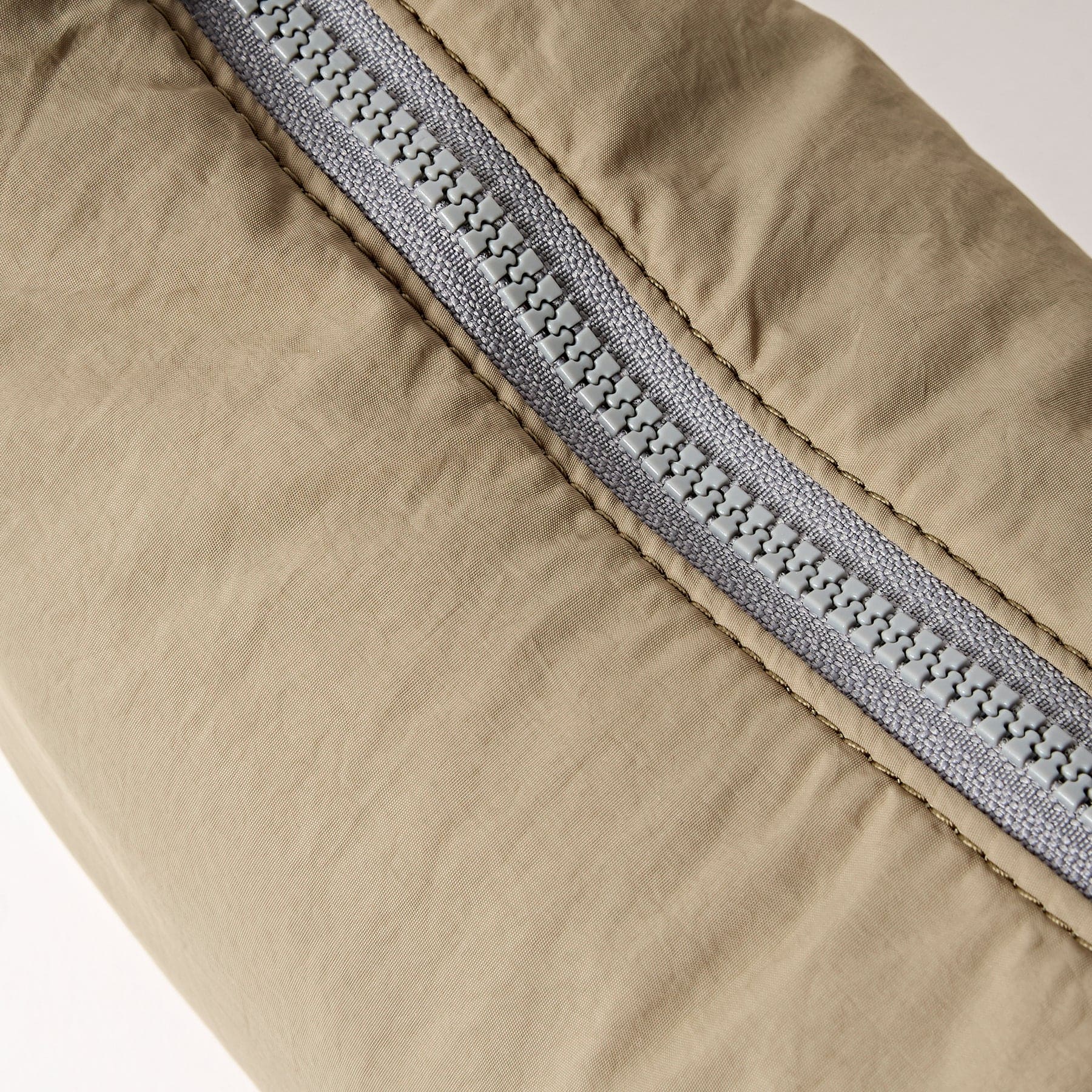 Farringdon Taupe Taslon Half Moon Bag