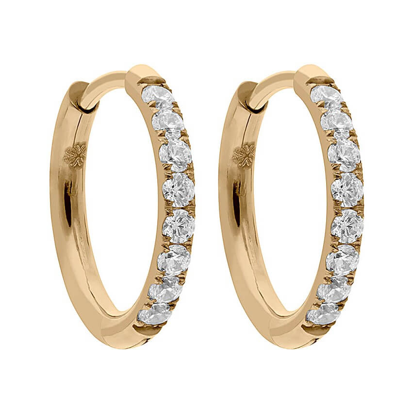 Interc Eternity YG Earring-15mm