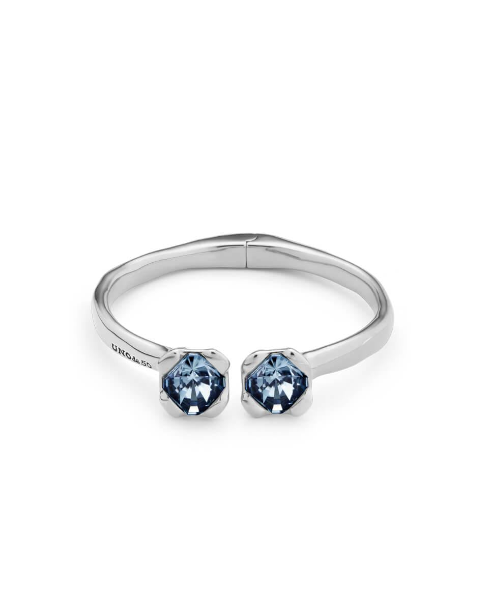 Silver Plated Aura Blue Bracelet