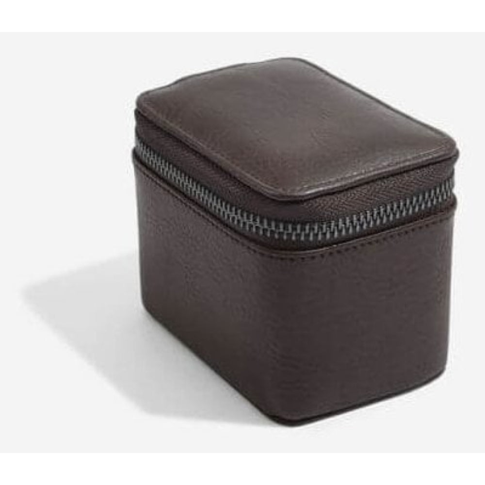 Brown Single Zipped Watch Box