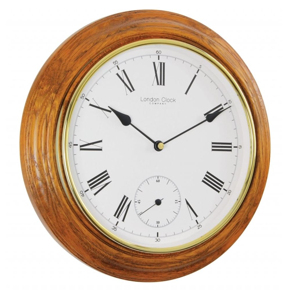 Oak Finish Wall Clock