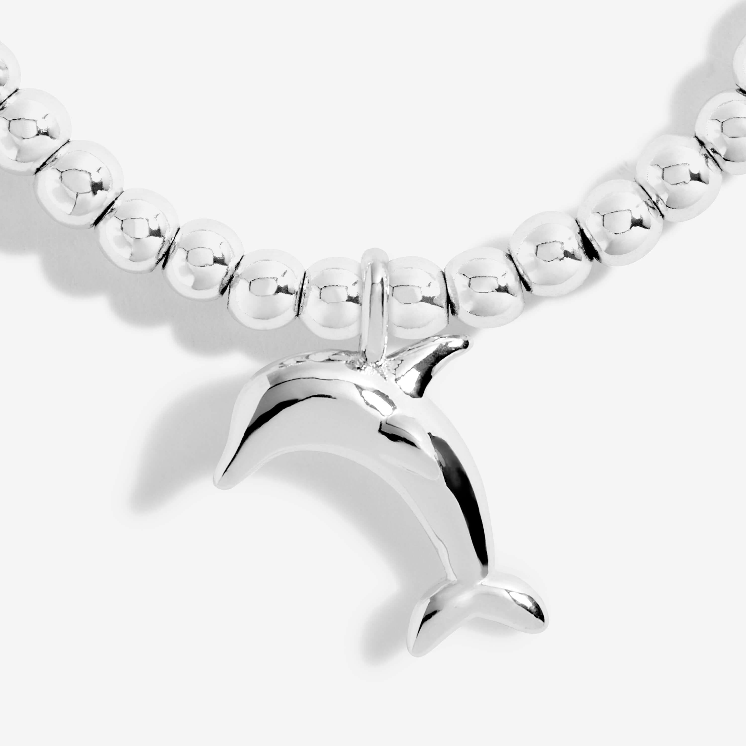 A Little | Happy Dolphin | Silver | Bracelet | 15.5cm Stretch