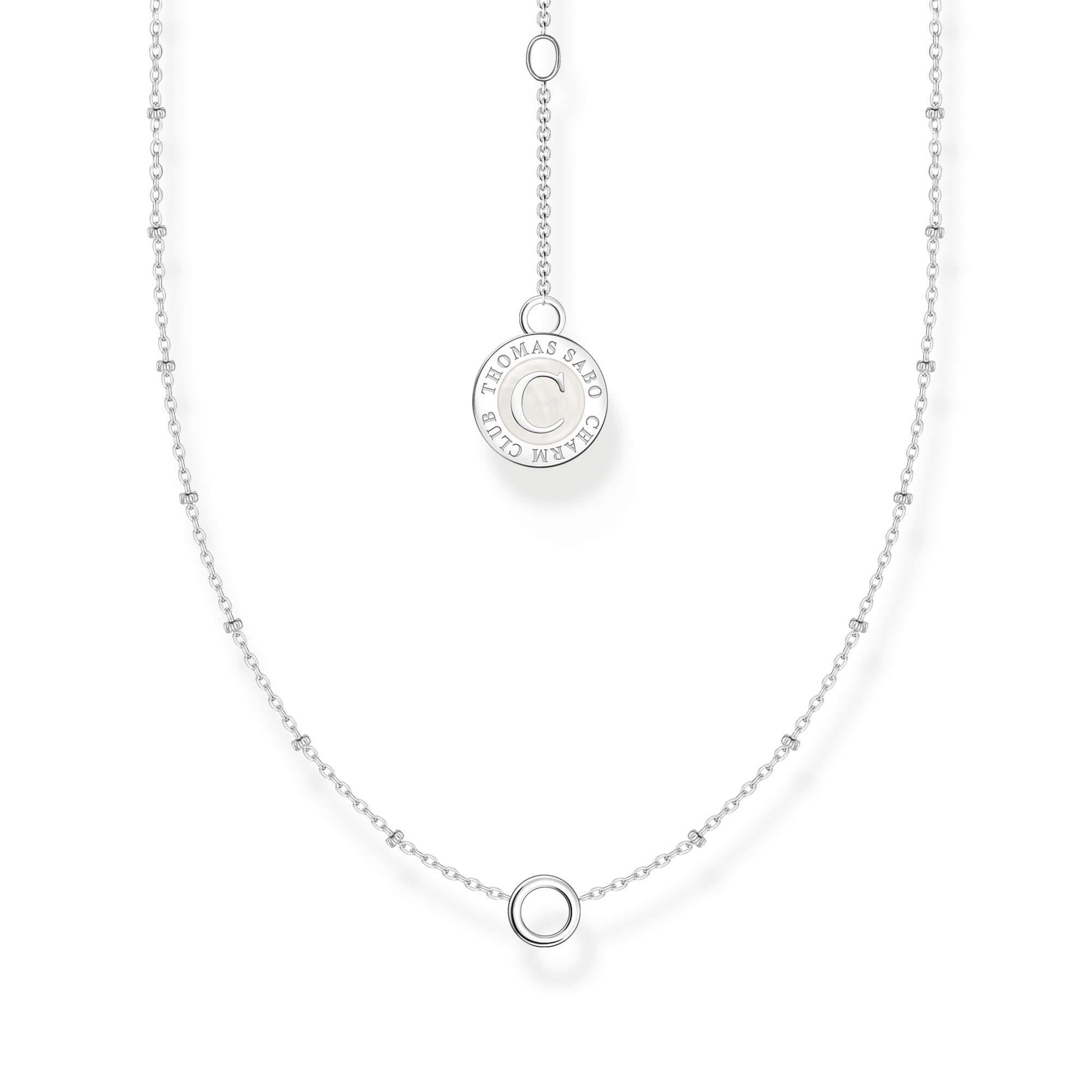 Member Charm Little Balls Necklace With Round Pendant