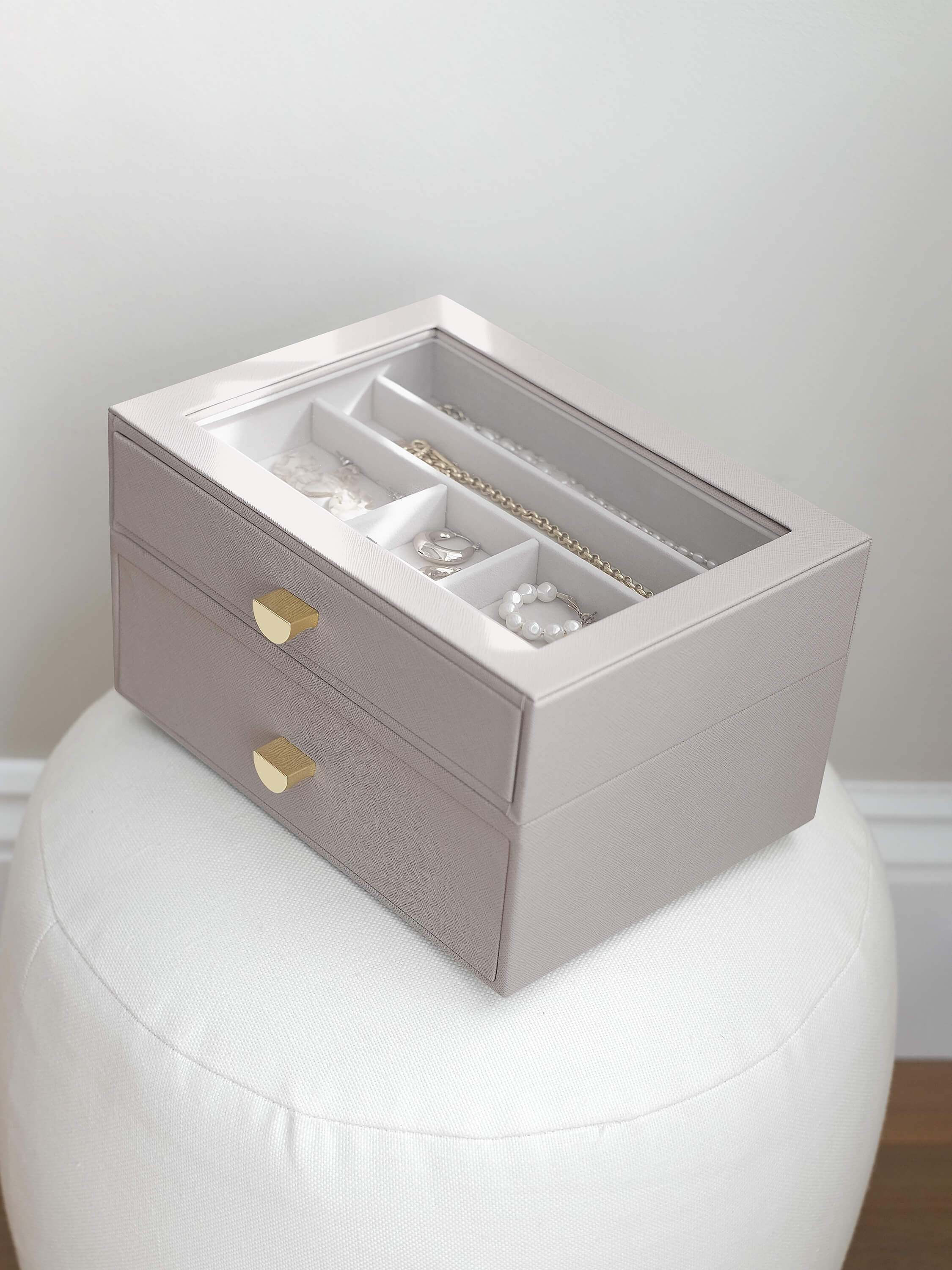Taupe Classic Drawer Set Of 2