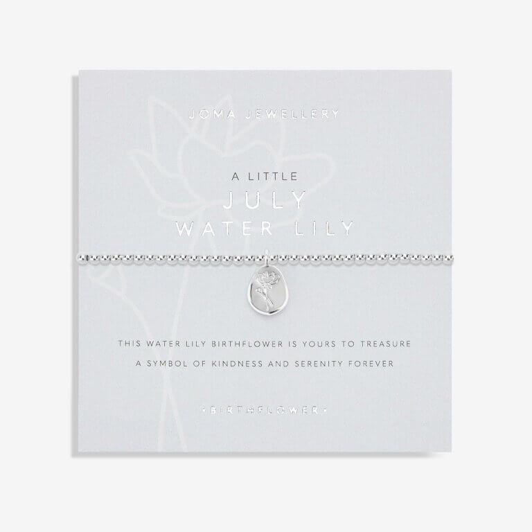 Birthflower A Little July Water Lily Bracelet