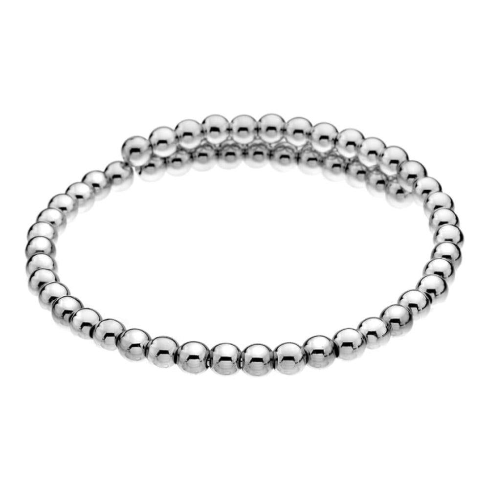 Emozioni Sterling Silver Plate Wrap Bangle
