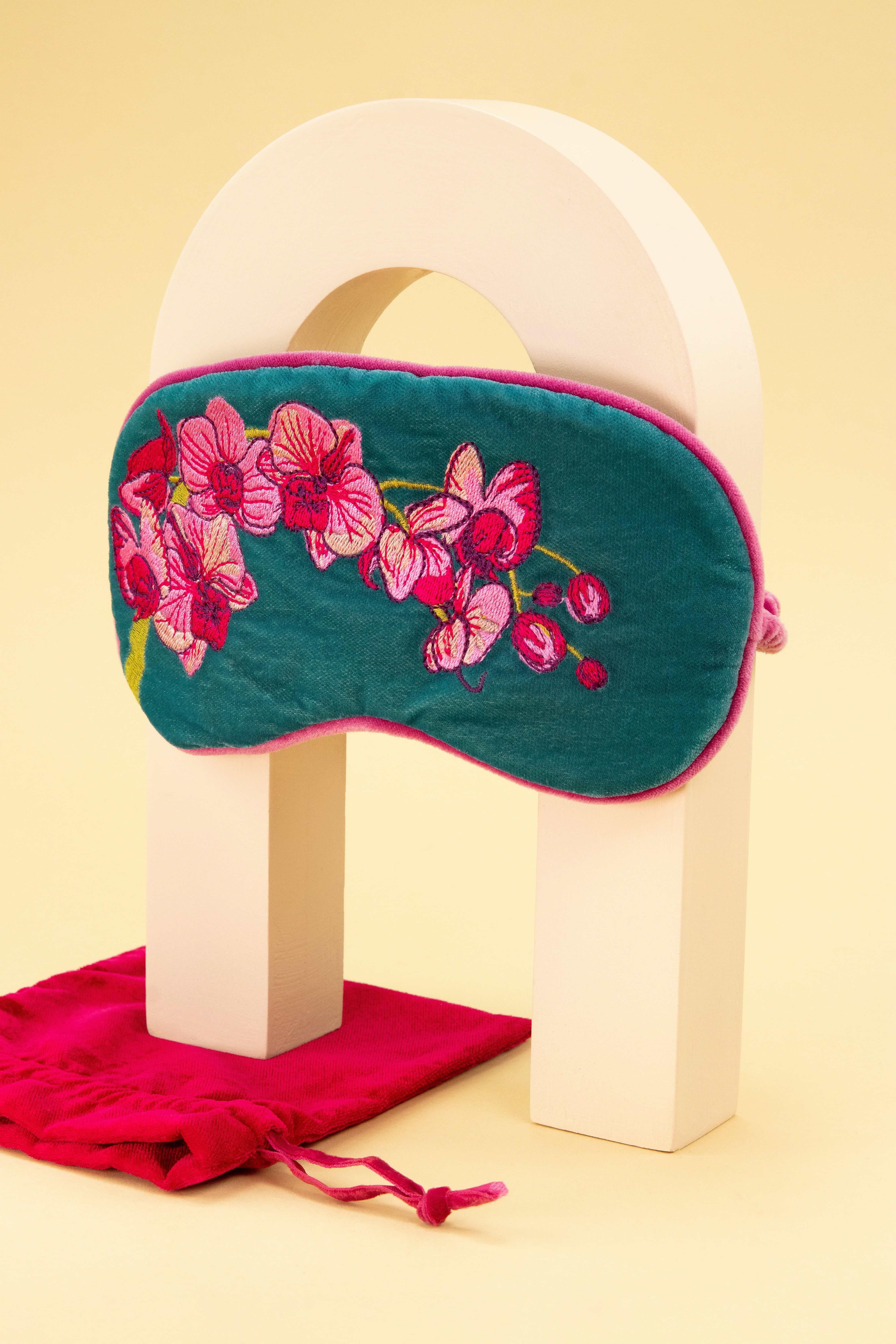 Spring Orchid Velvet Lavender Eye Mask