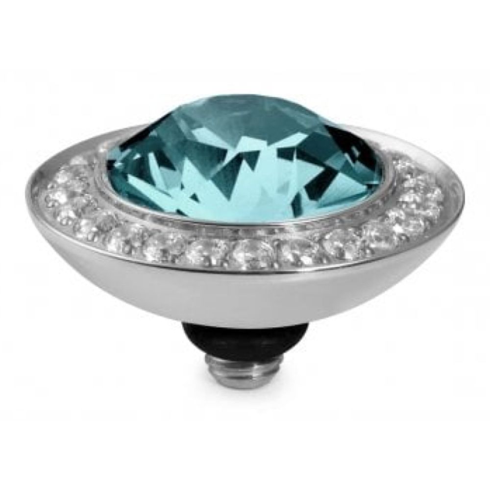 Famosa Silver 13mm Tondo Deluxe Ring Top Light Turquoise