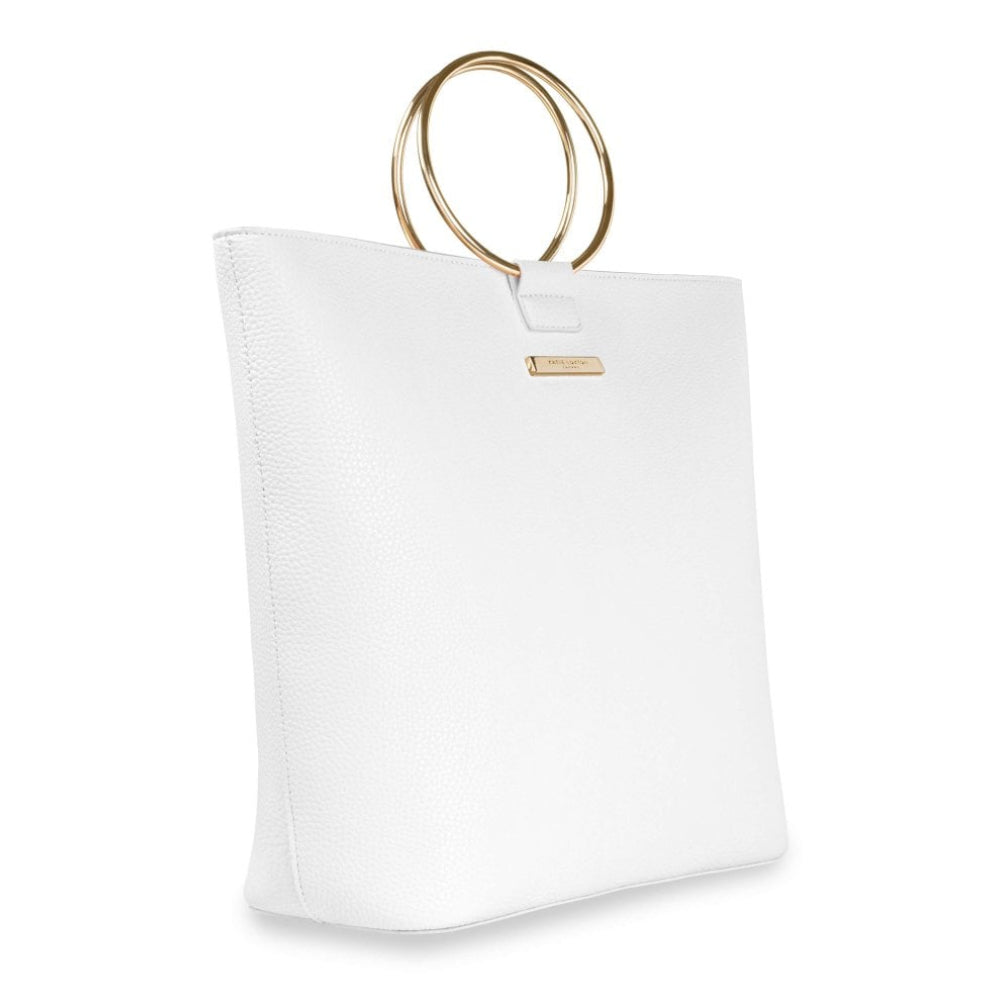 Suki Tote Bag - White - 32x39x13cm
