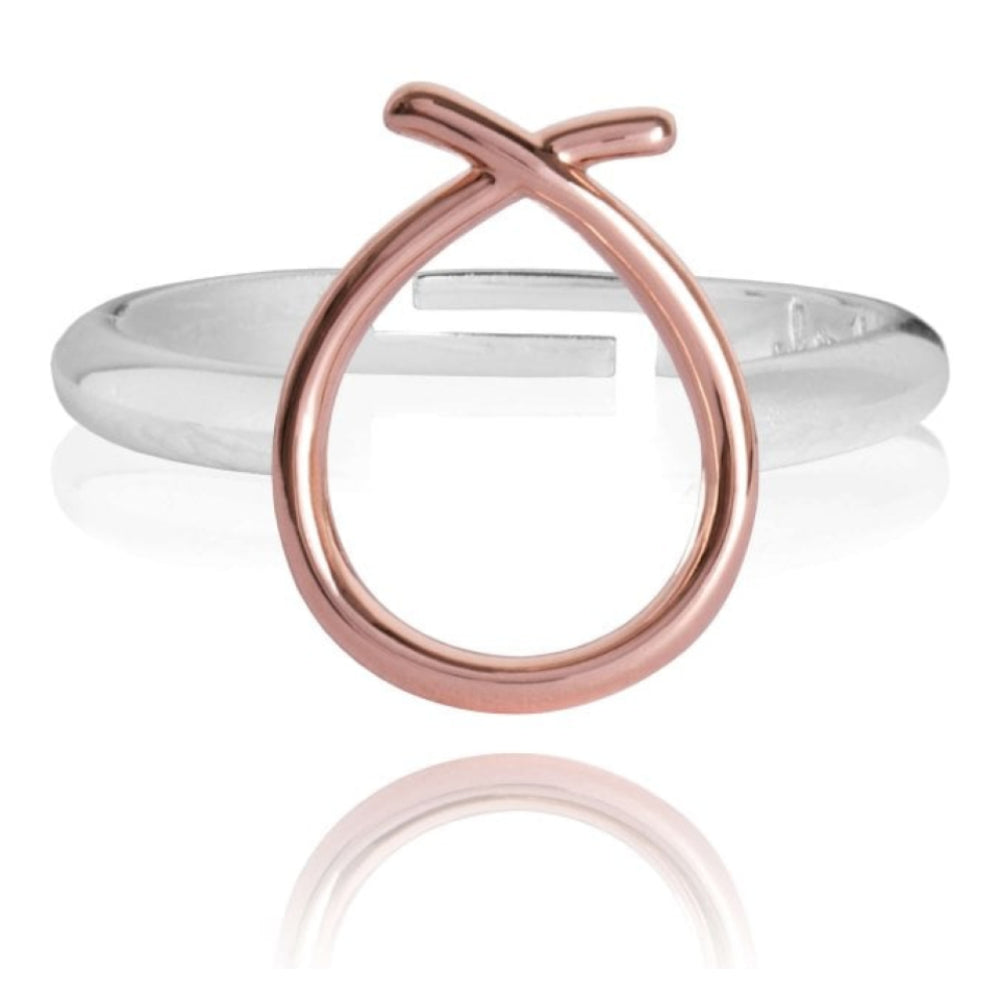 ALINA Circle Ring - Rose Gold - Adjustable Size M