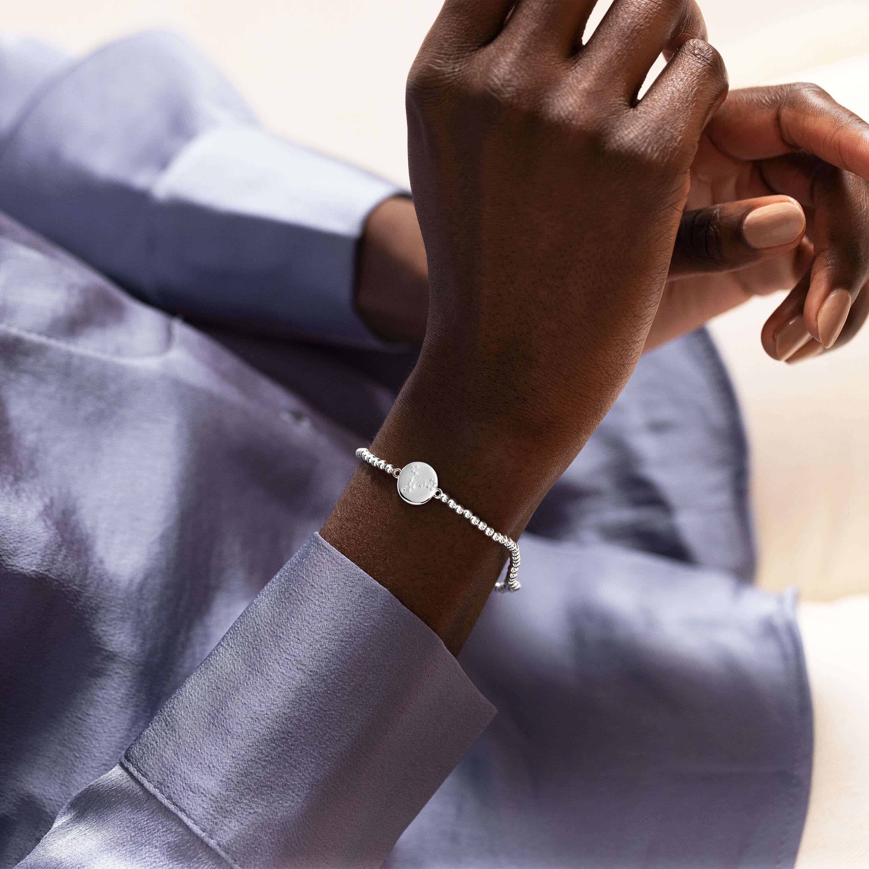 A Little | Pisces | Silver | Bracelet | 17.5cm Stretch
