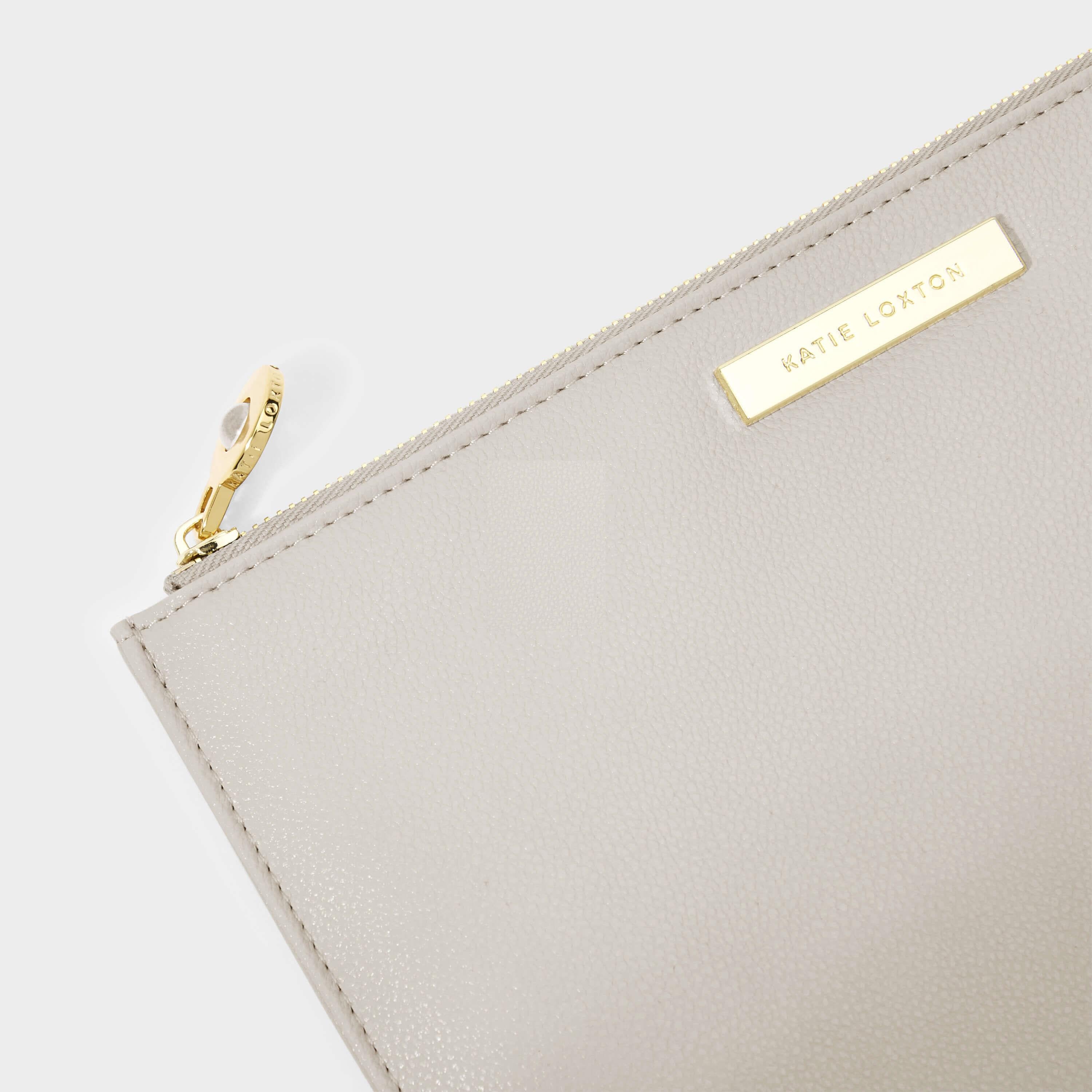 Bridal Semi-Precious Stone Pouch | Thank You For Helping Me Tie The Knot | Grey/ Rock Crystal | 16 X 24 X 1.5cm
