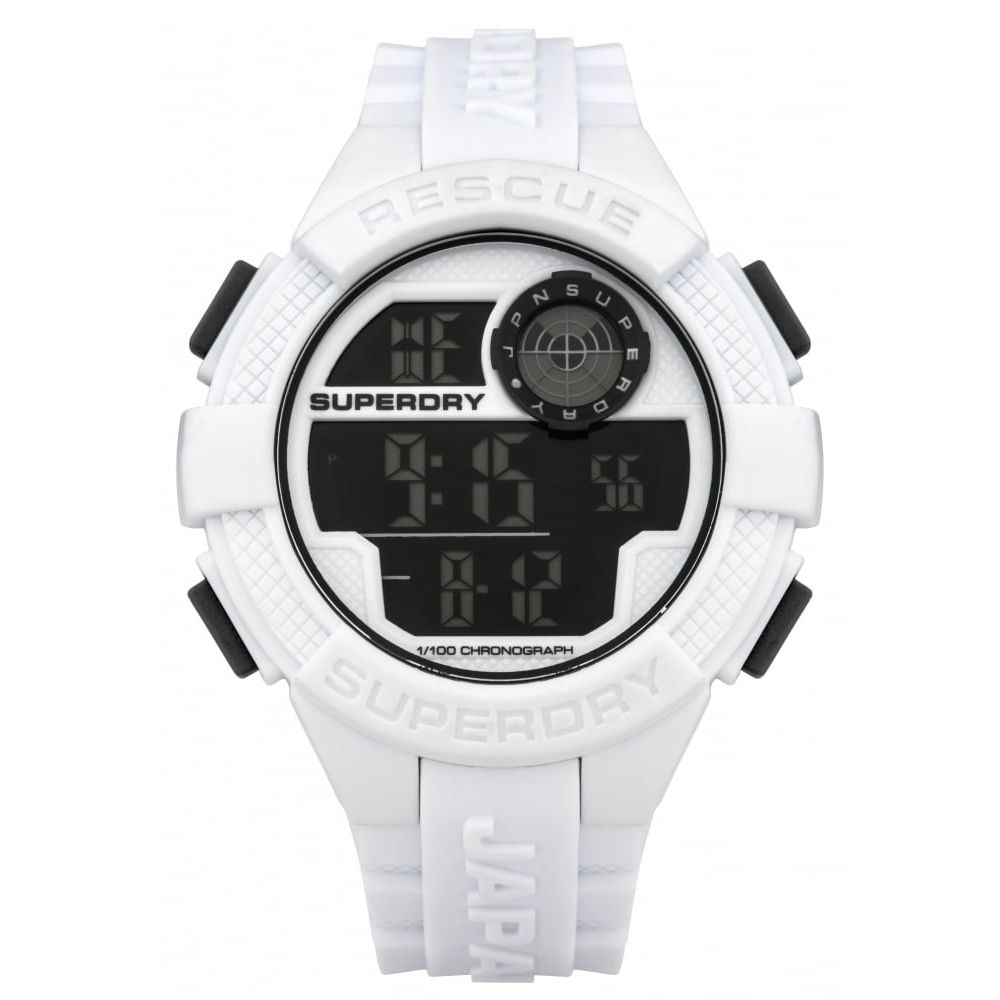 Radar' White Silicone Strap Watch With Digital Dial