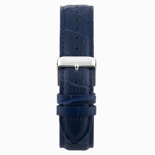 Racer Chronograph Blue Dial With Alloy Case & Blue Leather Strap Men's Watch