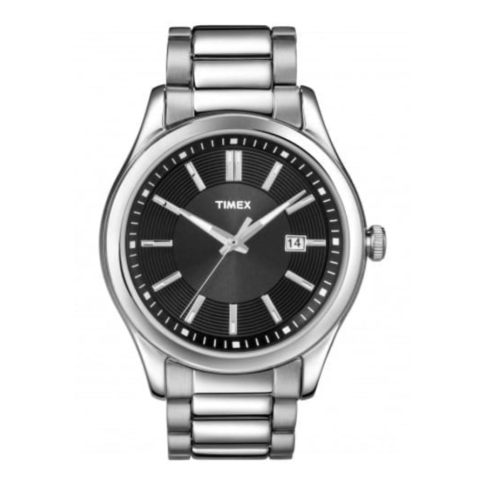 Gents Silver Tone Stainless Steel Bracelet Watch