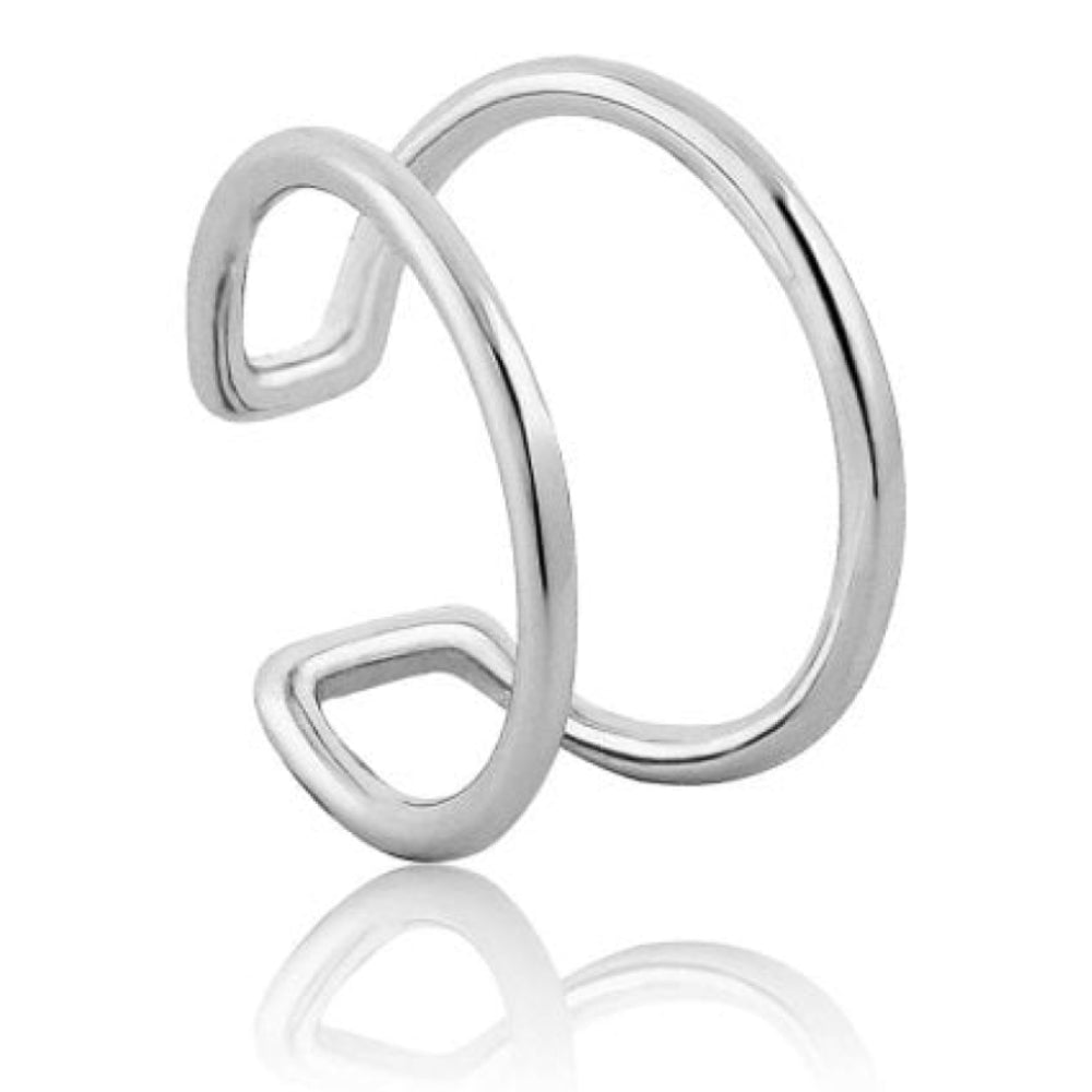 Modern Minimalism Ear Cuff Silver