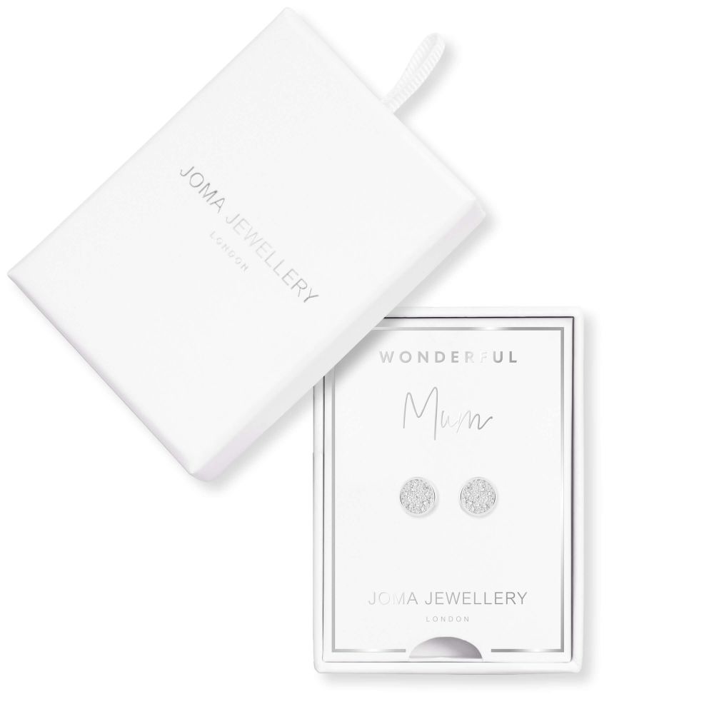 Treasure The Little Things | Wonderful Mum | Silver | Earring Box