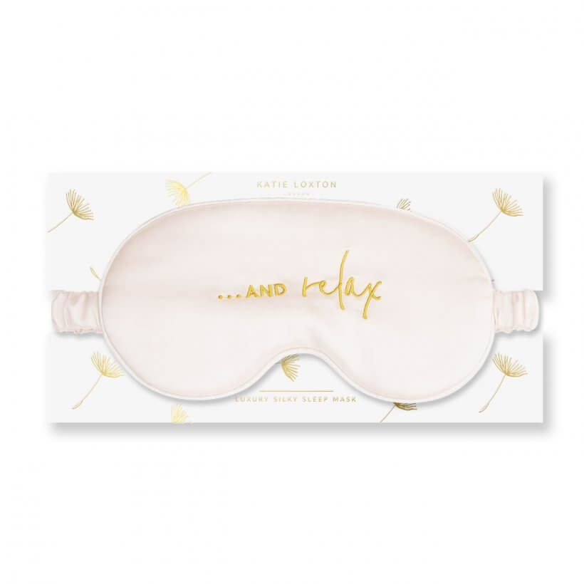 Satin Eye Mask | ��� And Relax | White