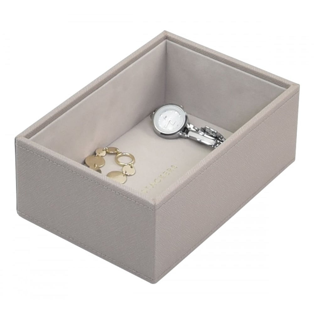 Taupe & Grey Mini Set Of 2 Stacker