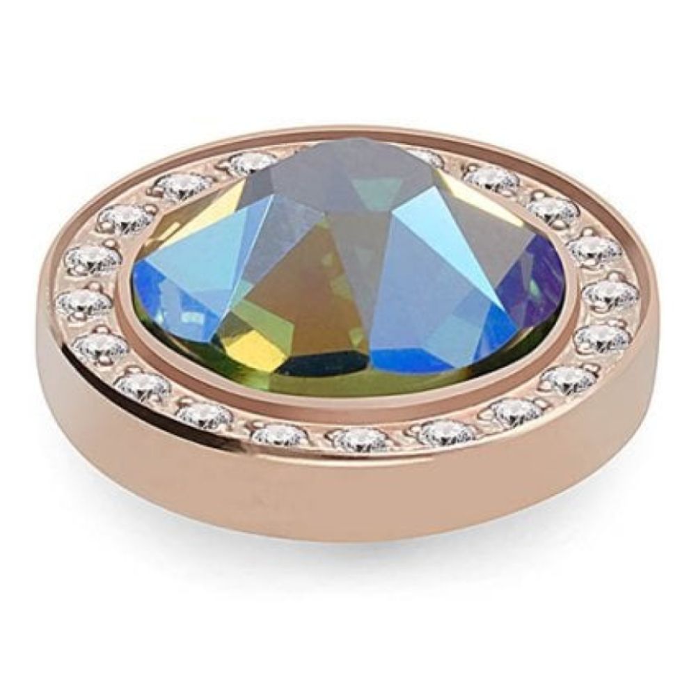 10.5mm Interchangeable Canino Deluxe Peridot Shimmer Crystal Top in RG