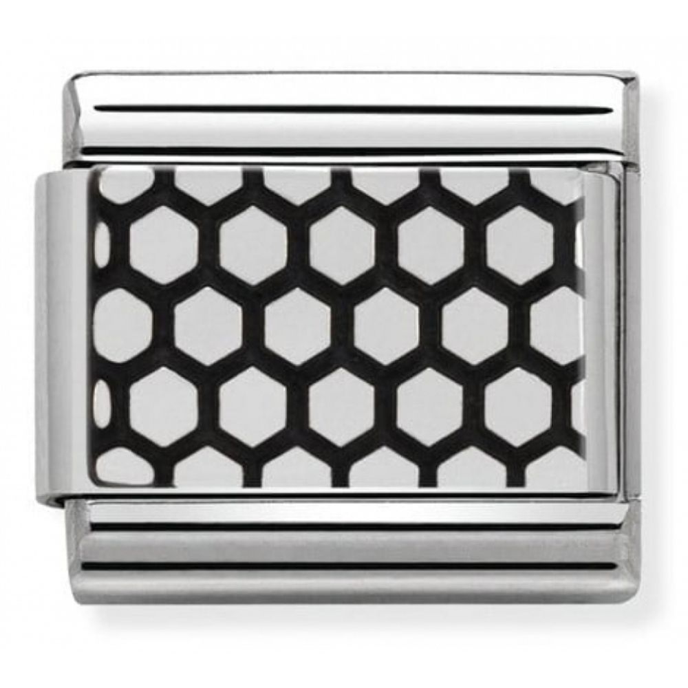 Classic LACE Plot 2 In Stainless Steel & Silver 925 Charm