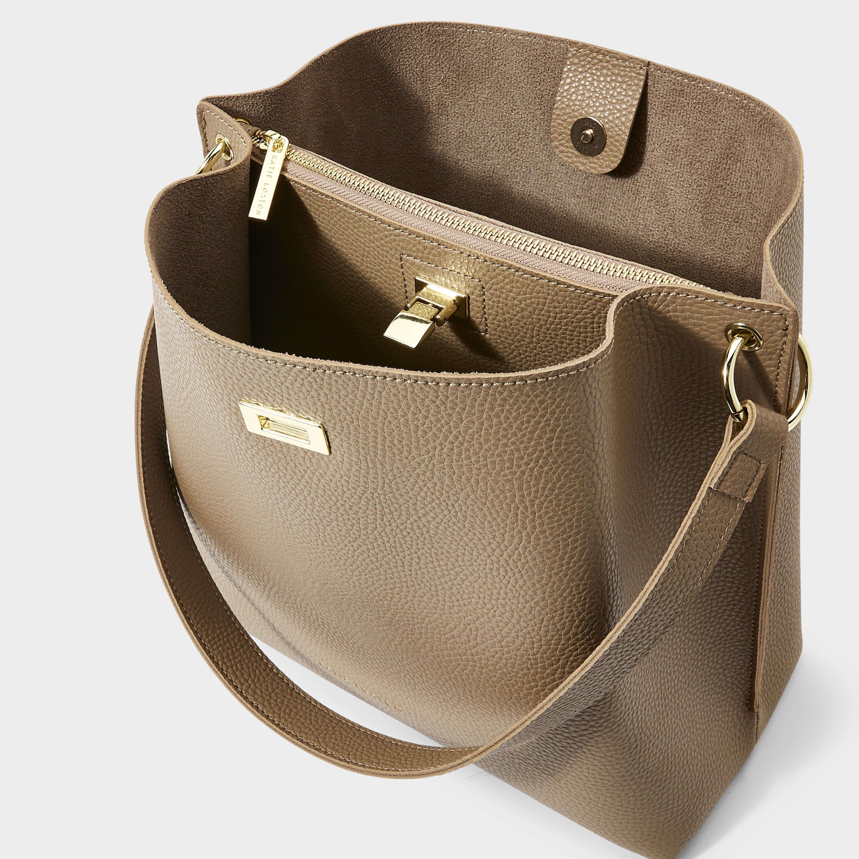 Reese Shoulder Bag | Taupe | 28 X 29 X 15cm