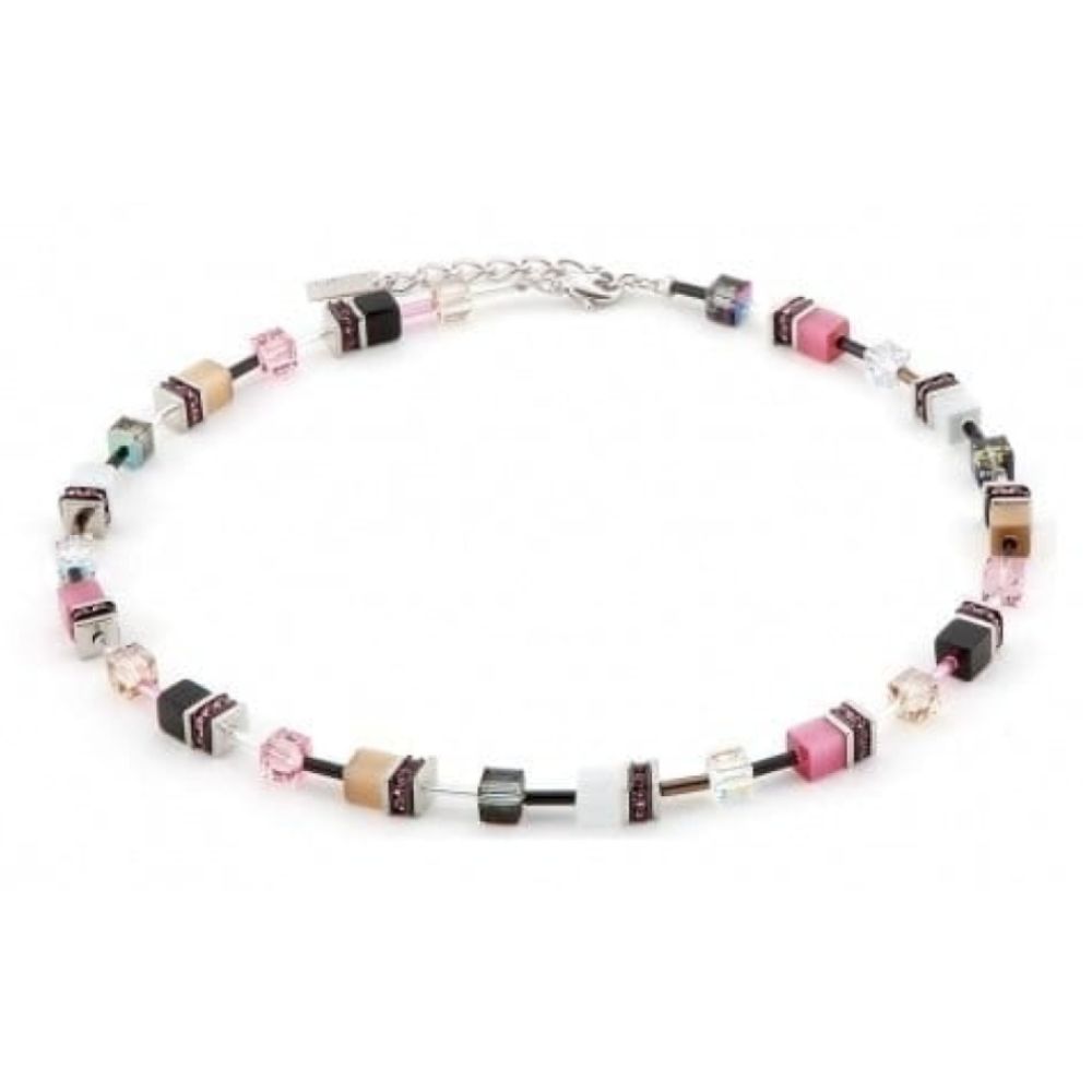 Ladies Crystalized Swarovski Elements Rectangles Necklace