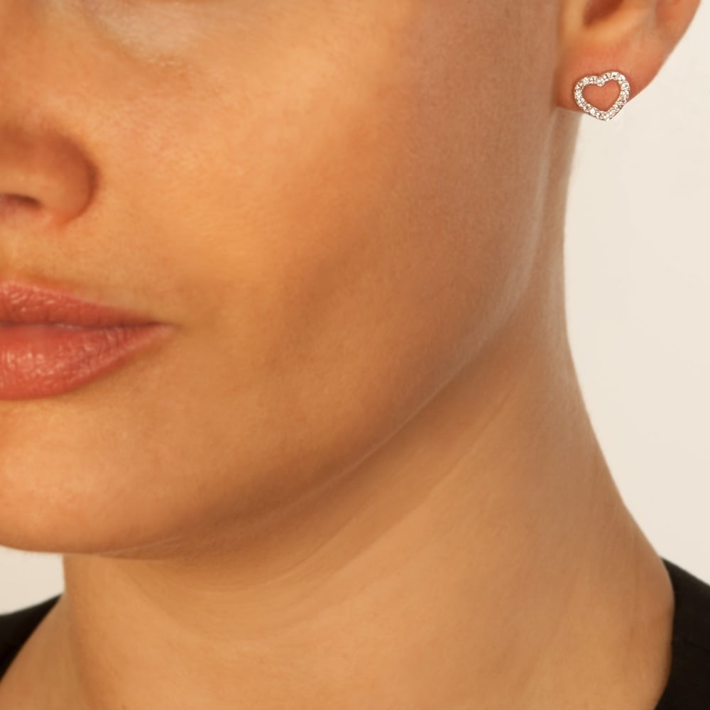 Bliss Heart Stud Earrings