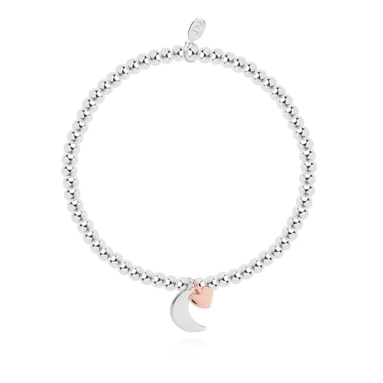 Beautifully Boxed A Littles | Love You To The Moon And Back | Silver | Bracelet | 17.5cm Stretch