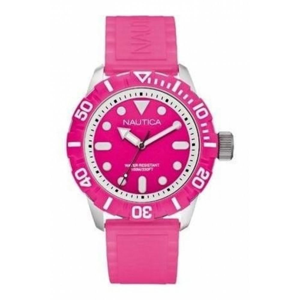 Ladies NSR 100 Pink Silicone Strap Watch