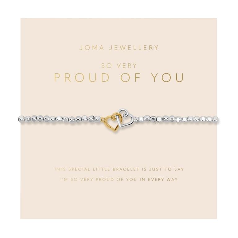 Forever Yours 'So Very Proud Of You' Silver & Gold Plated Bracelet