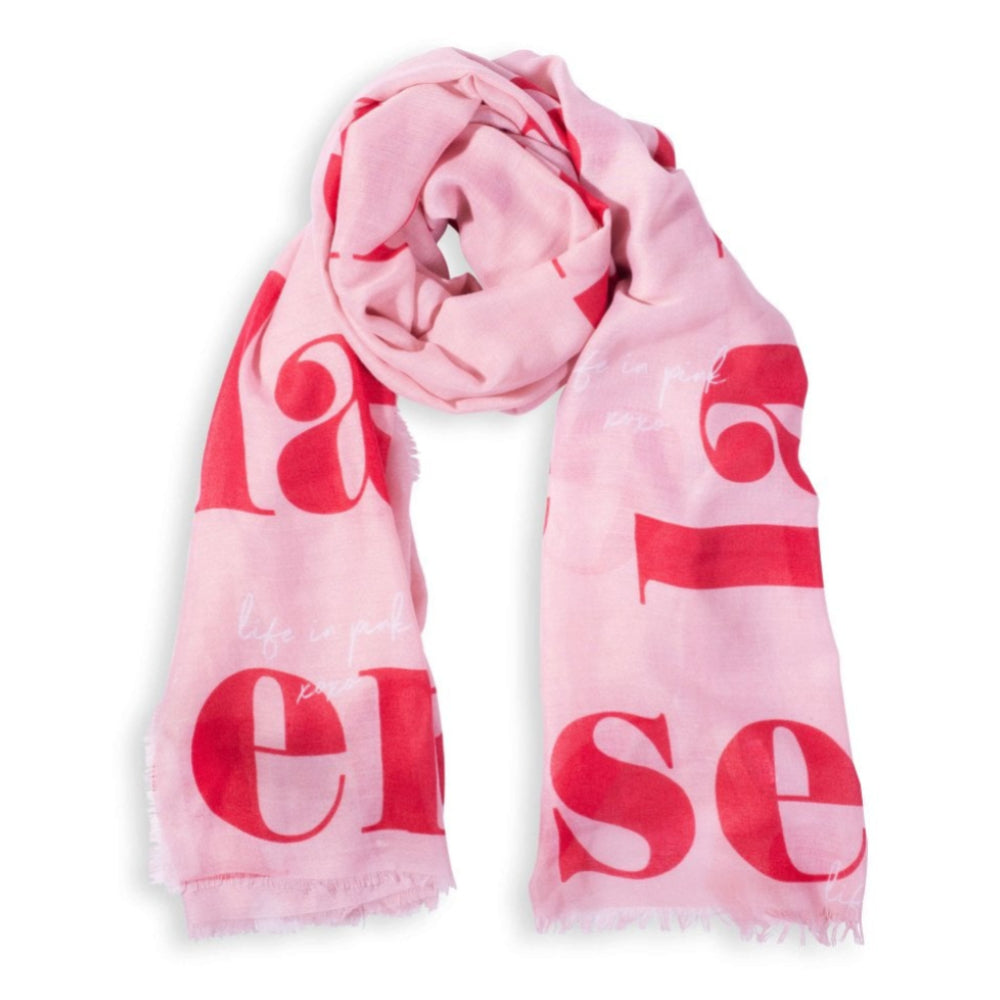 Sentiment Scarf - La Vie En Rose - Frayed Edge