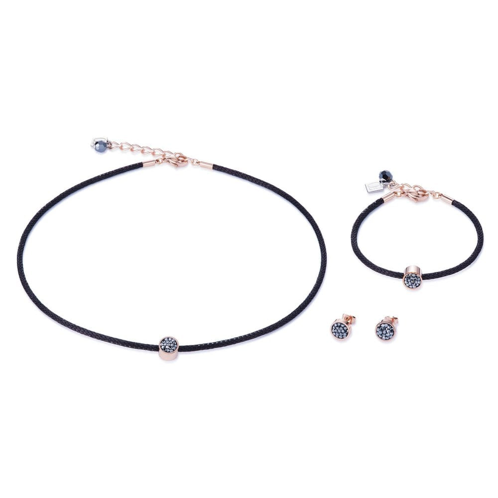 Anthracite Rose Gold Necklace