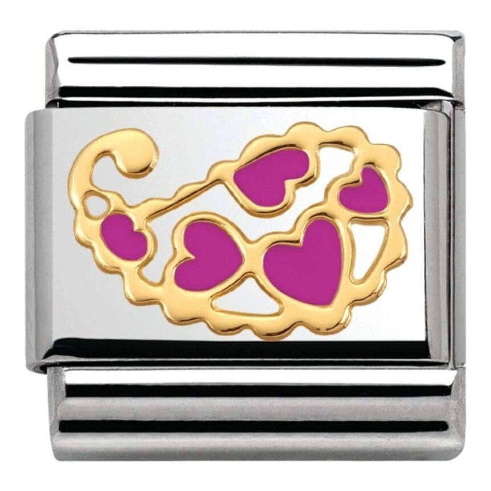 Classic Pink Heart Fuchsia Link