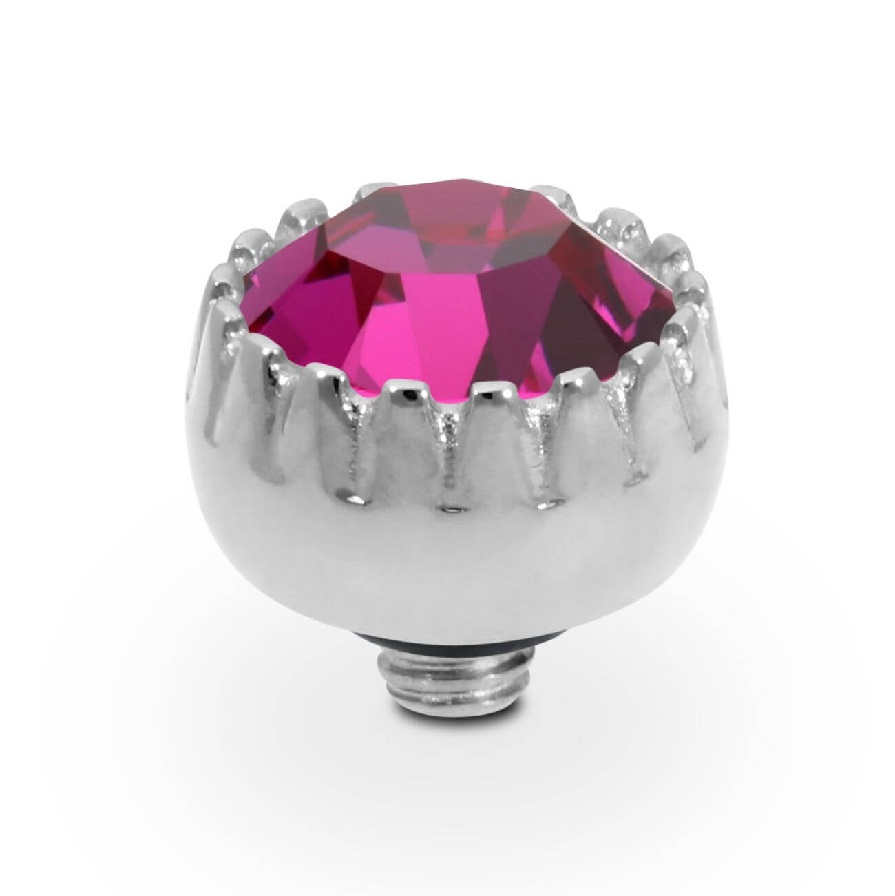 LONDON Small (S/P) 8mm Fuchsia Ring Top