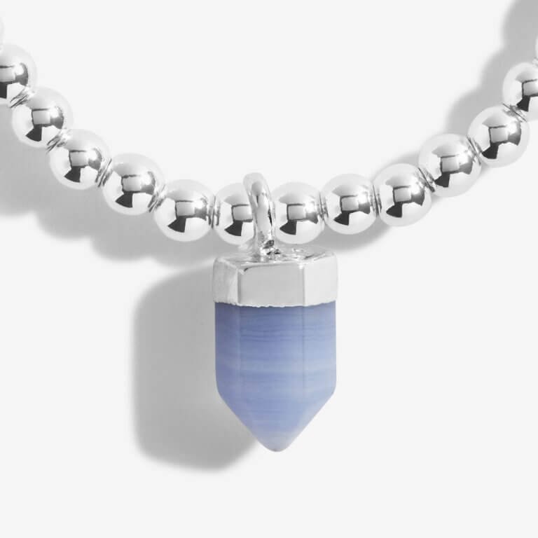 Affirmation Crystal A Little Mindfulness / Blue Agate Bracelet