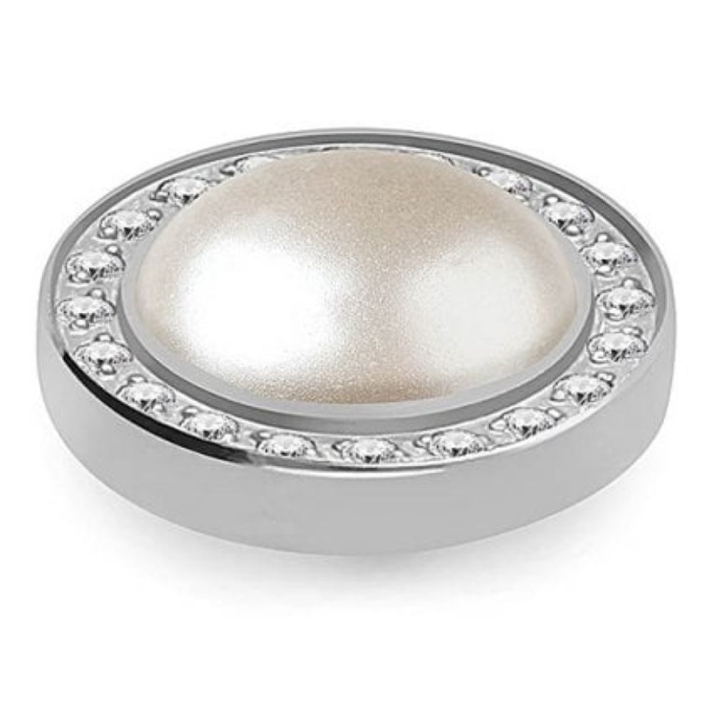 10.5mm Interchangeable Canino Deluxe Cream Pearl Crystal Top in S/P