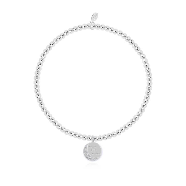 A Little | Over The Moon | Silver | Bracelet | 17.5cm Stretch
