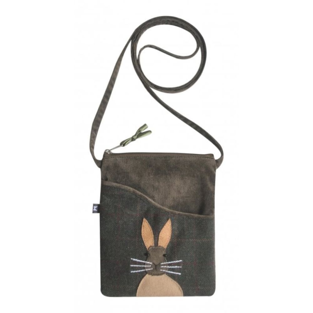 Brown Cord Small Sling Bag