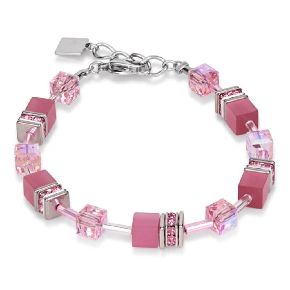 Ladies Geo Cube Rose Bracelet