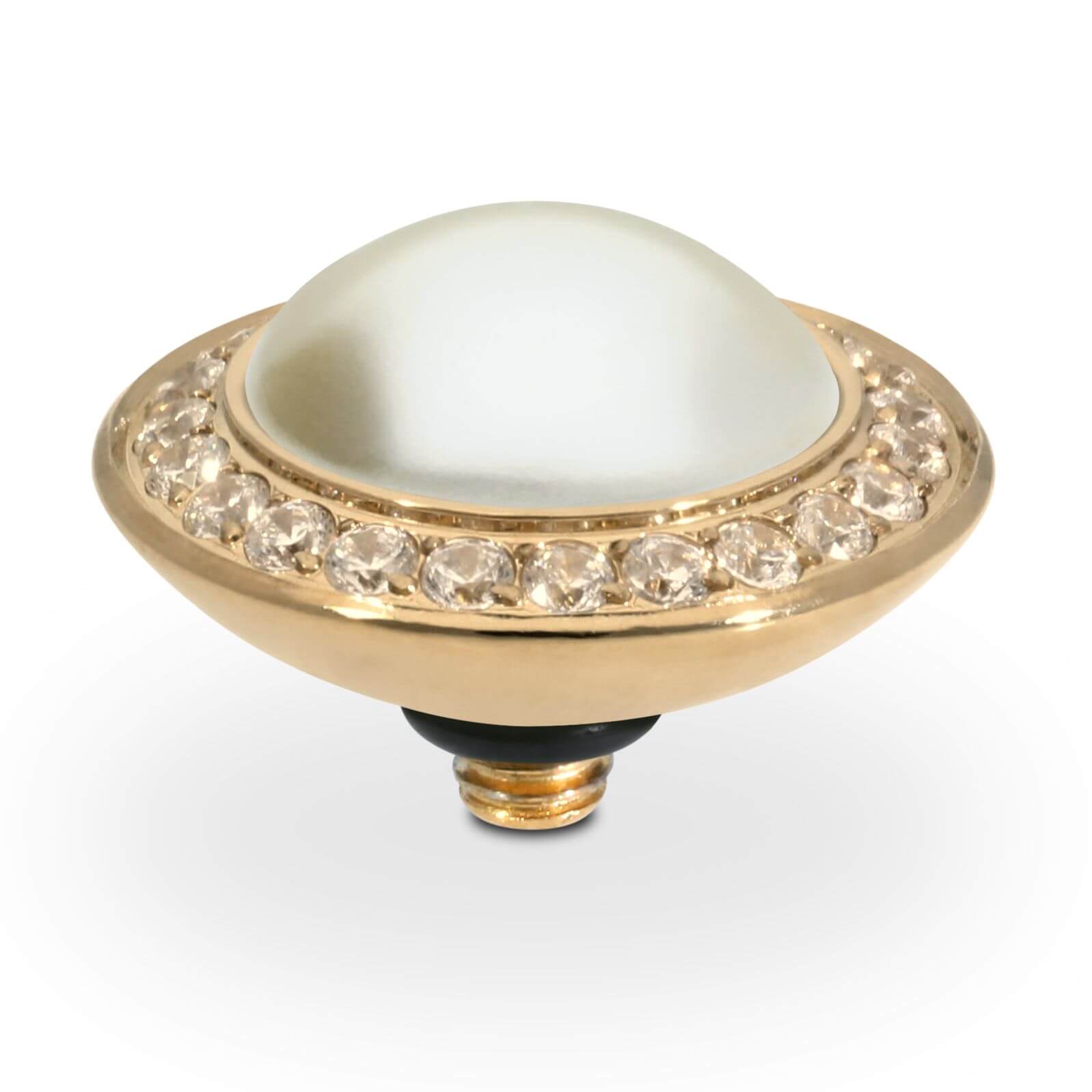 TONDO Deluxe (G/P) 13mm Cream Pearl Ring Top