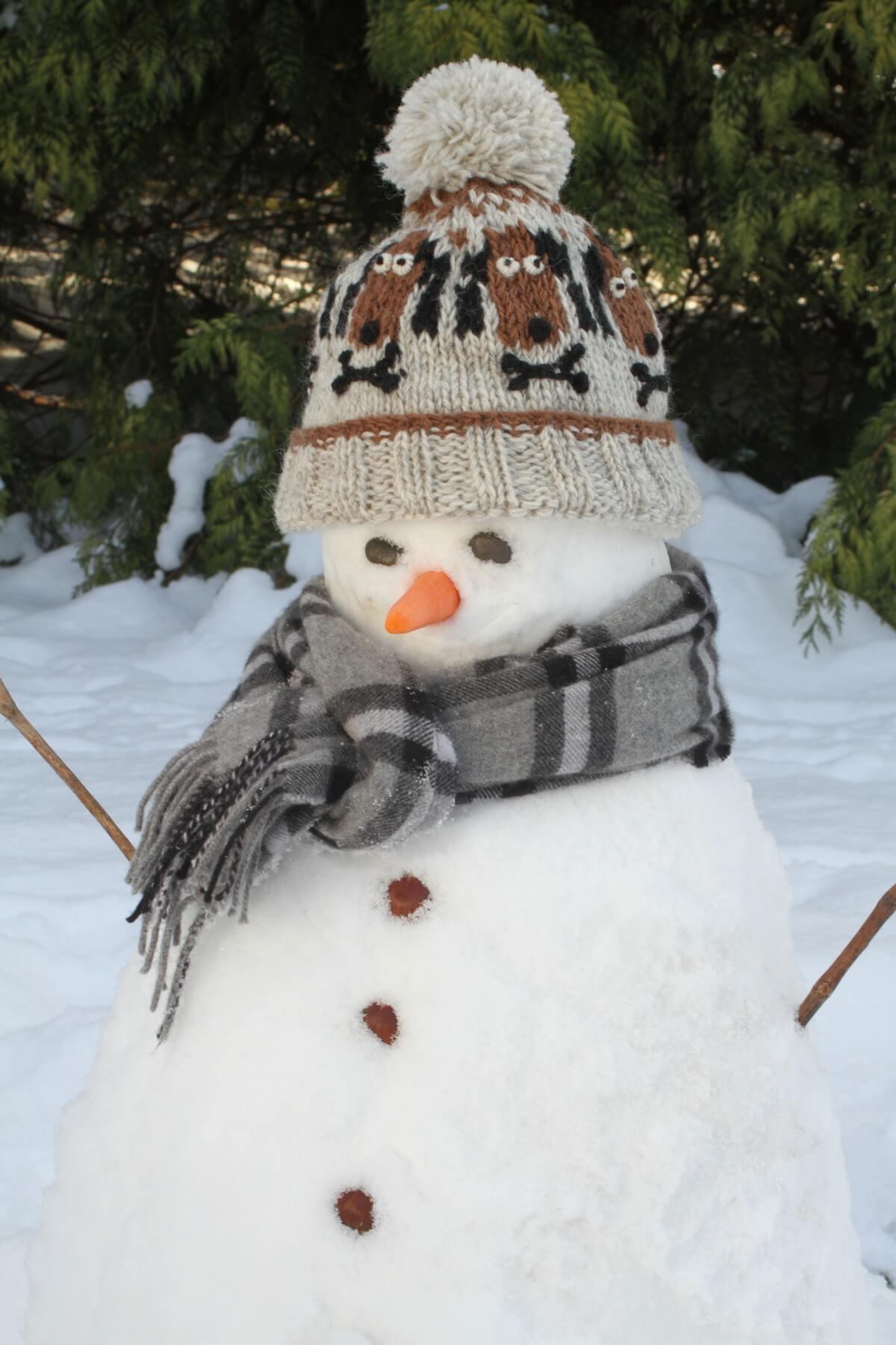 Kids Animal Bobble Hat Dog With A Bone
